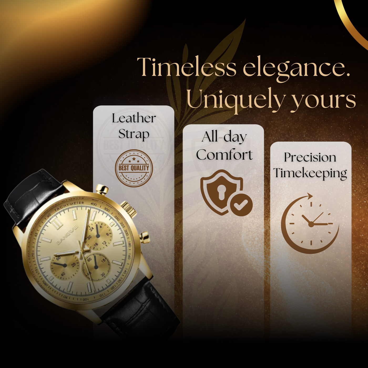 Classic Sport Military Business Leather Quartz Watch