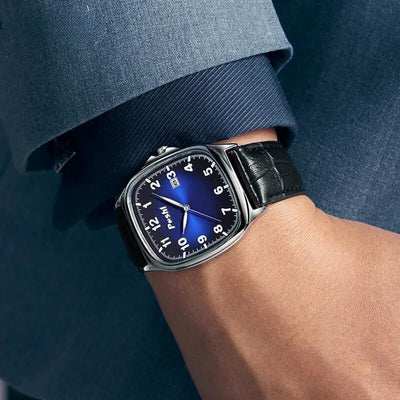 Minimalistic Leather Band Quartz Watch for Men