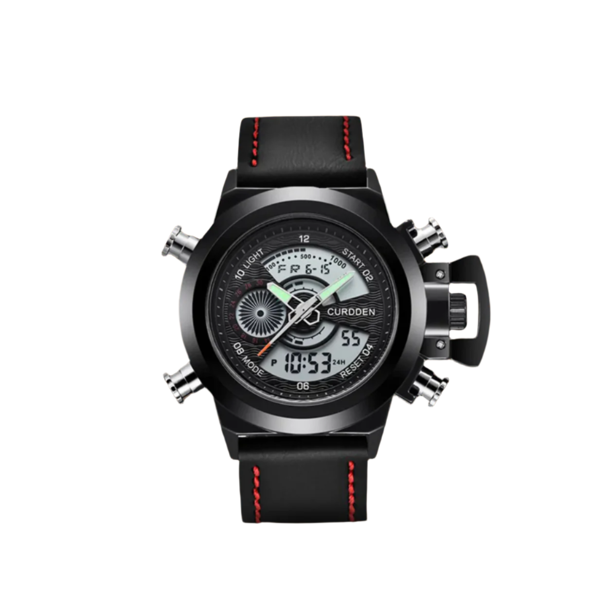 Modern Dual Time Fashion Chronograph Watch