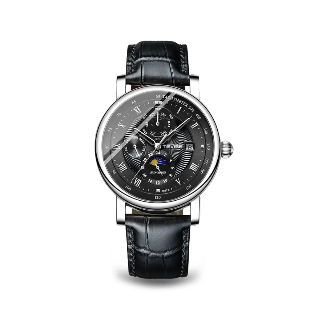 Classic Men's Automatic Leather Watch