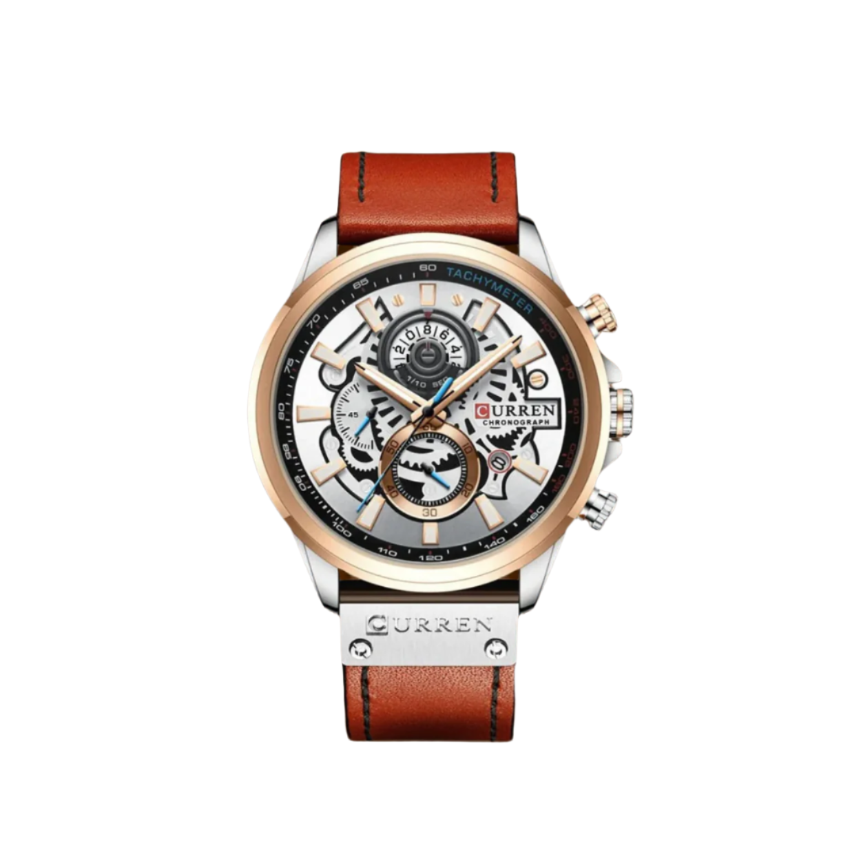 Vintage Multifunction Quartz Calendar Watch