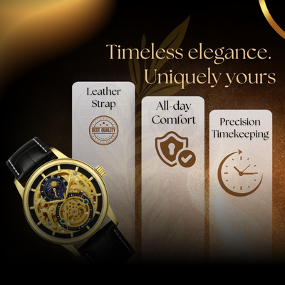 Classic Moonphase Skeleton Automatic Watch