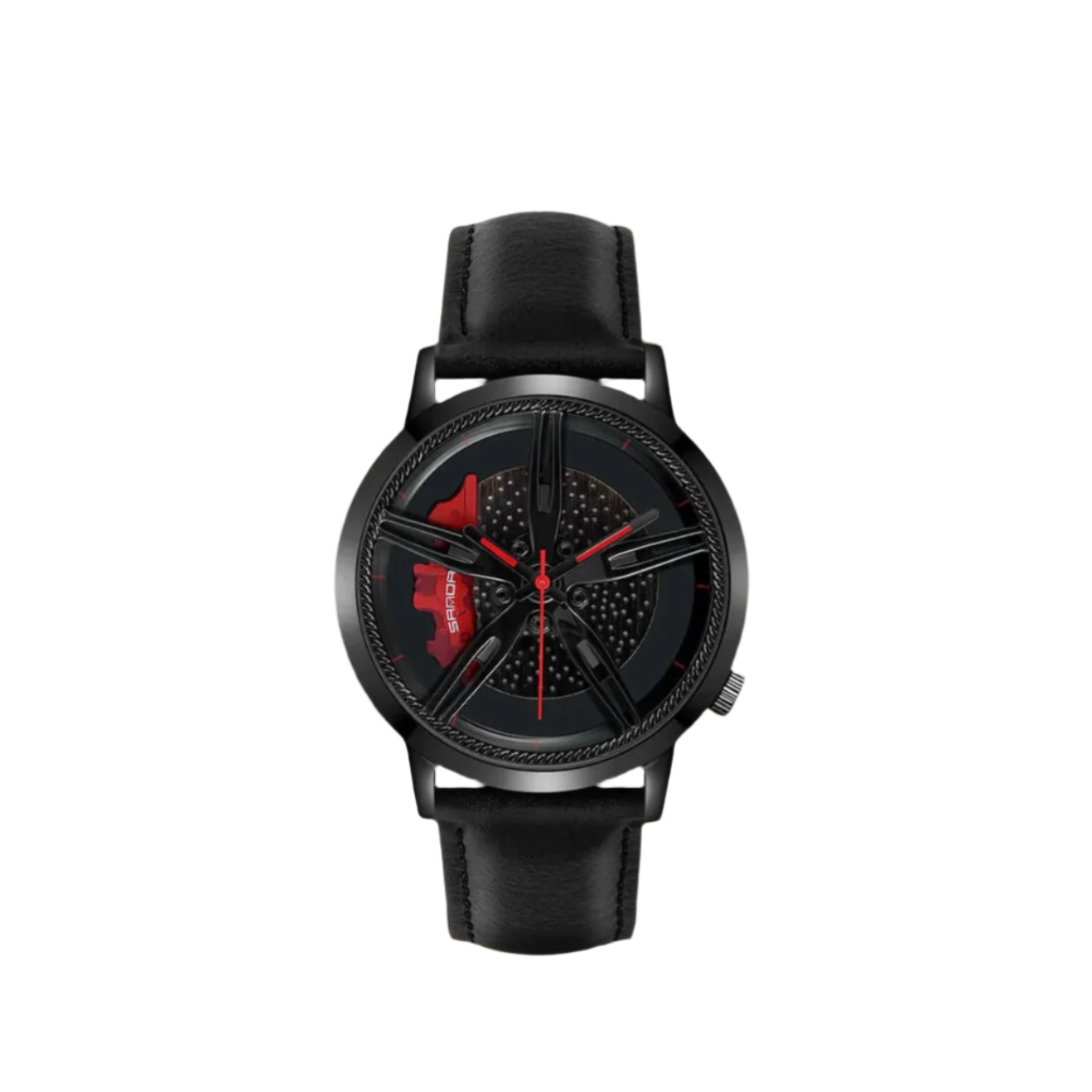 Modern Rotating Hub Dial Quartz Watch