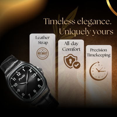 Minimalistic Leather Band Quartz Watch for Men