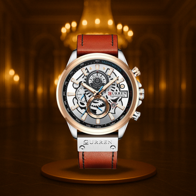 Vintage Multifunction Quartz Calendar Watch