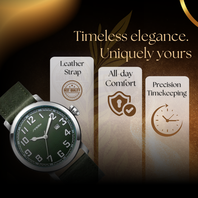 Classic Minimalistic Men's Leather Watch