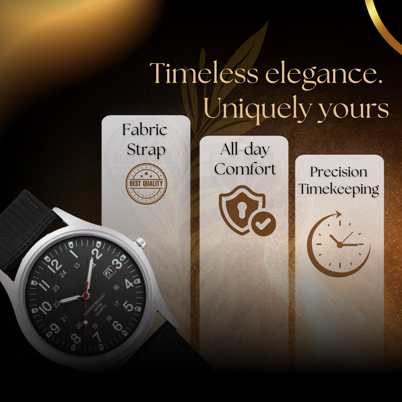 Military-Inspired Casual Wristwatch for Men