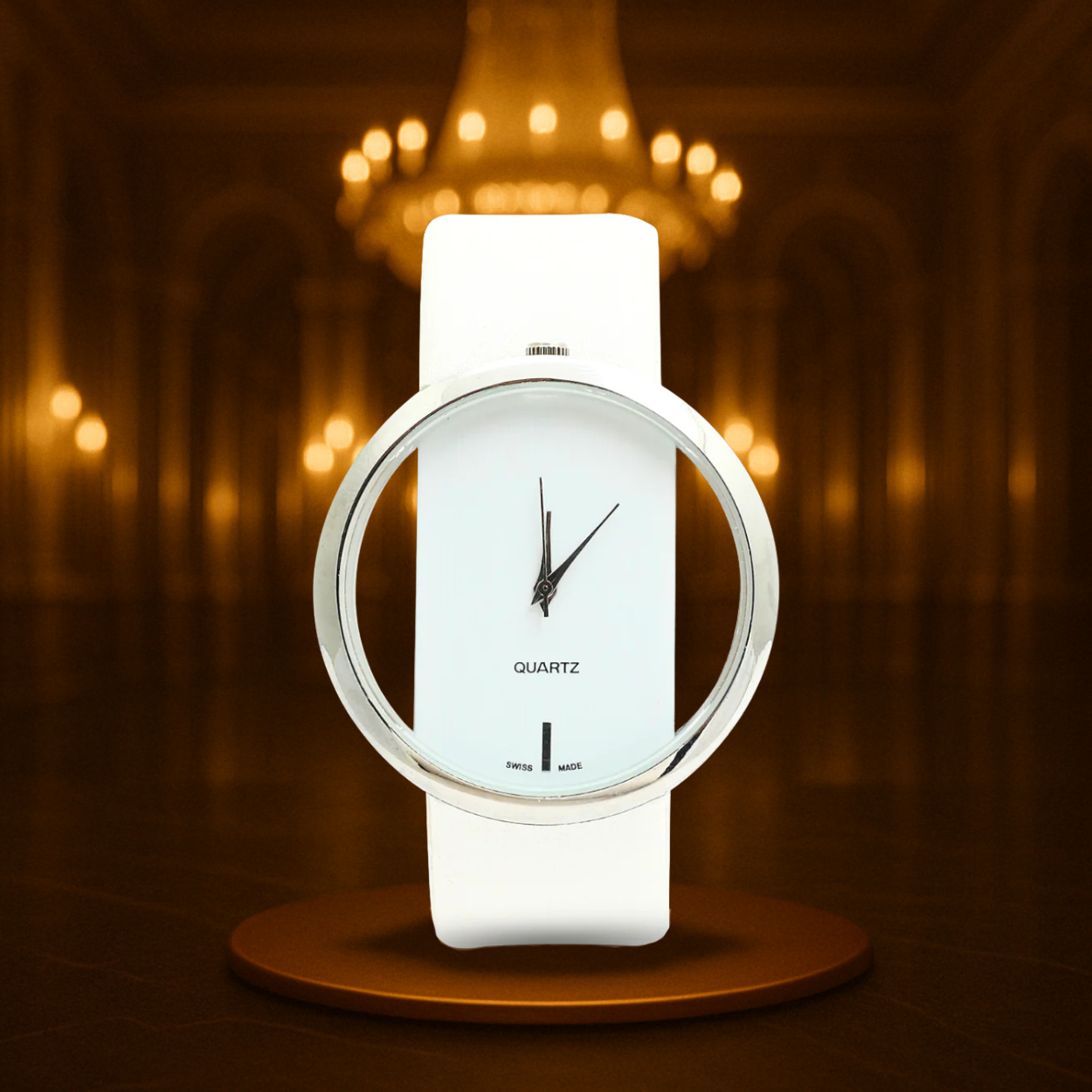 Classic Transparent Dial Quartz Watch