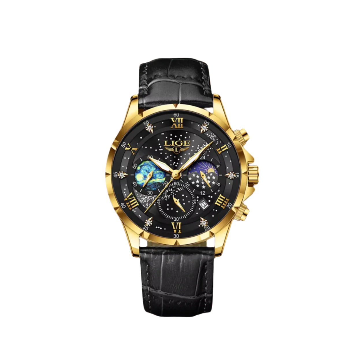 Classic Moonphase Watch for Men