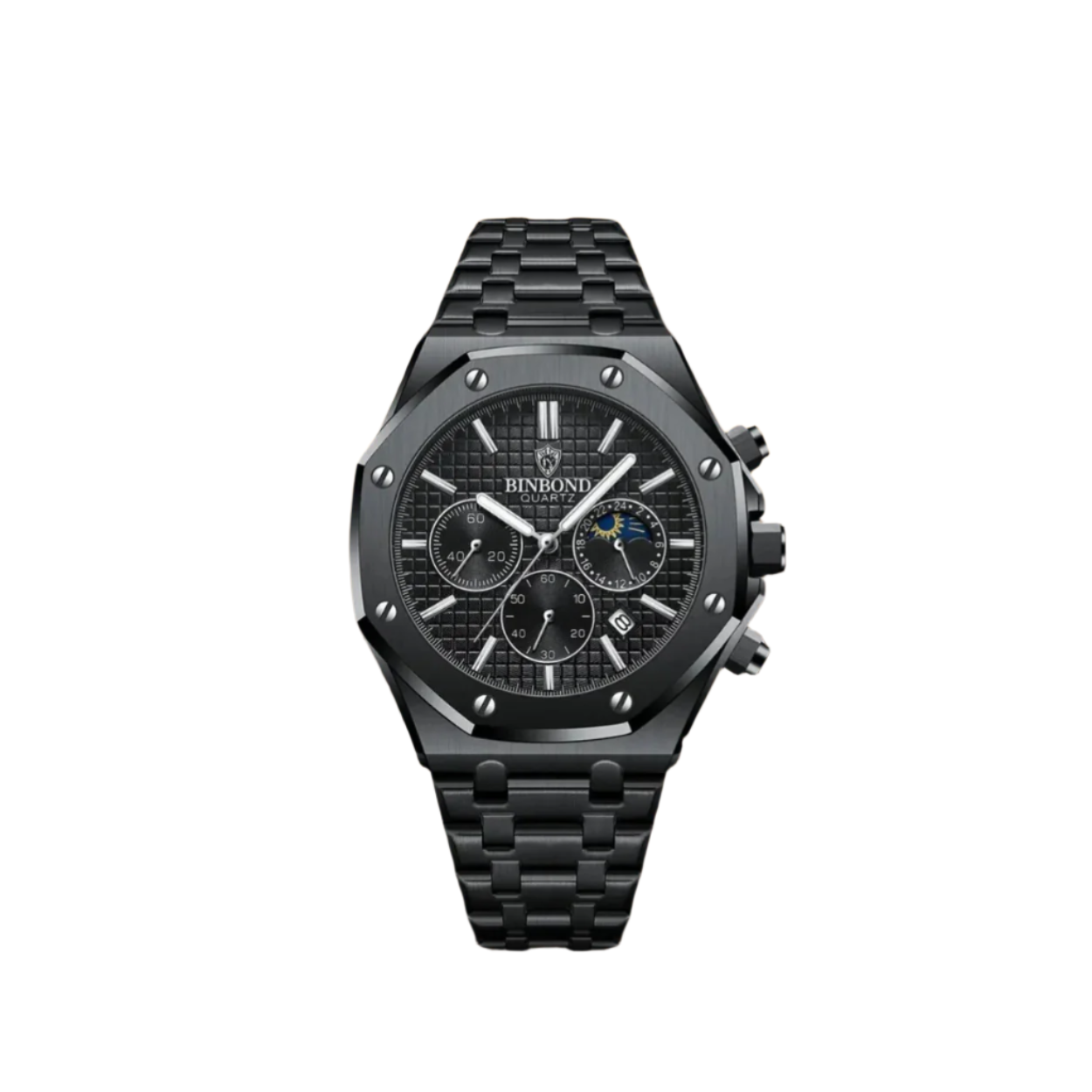 Casual Motorhead Vortex Watch for Men – Midnight Black Edition