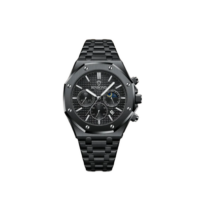 Casual Motorhead Vortex Watch for Men – Midnight Black Edition