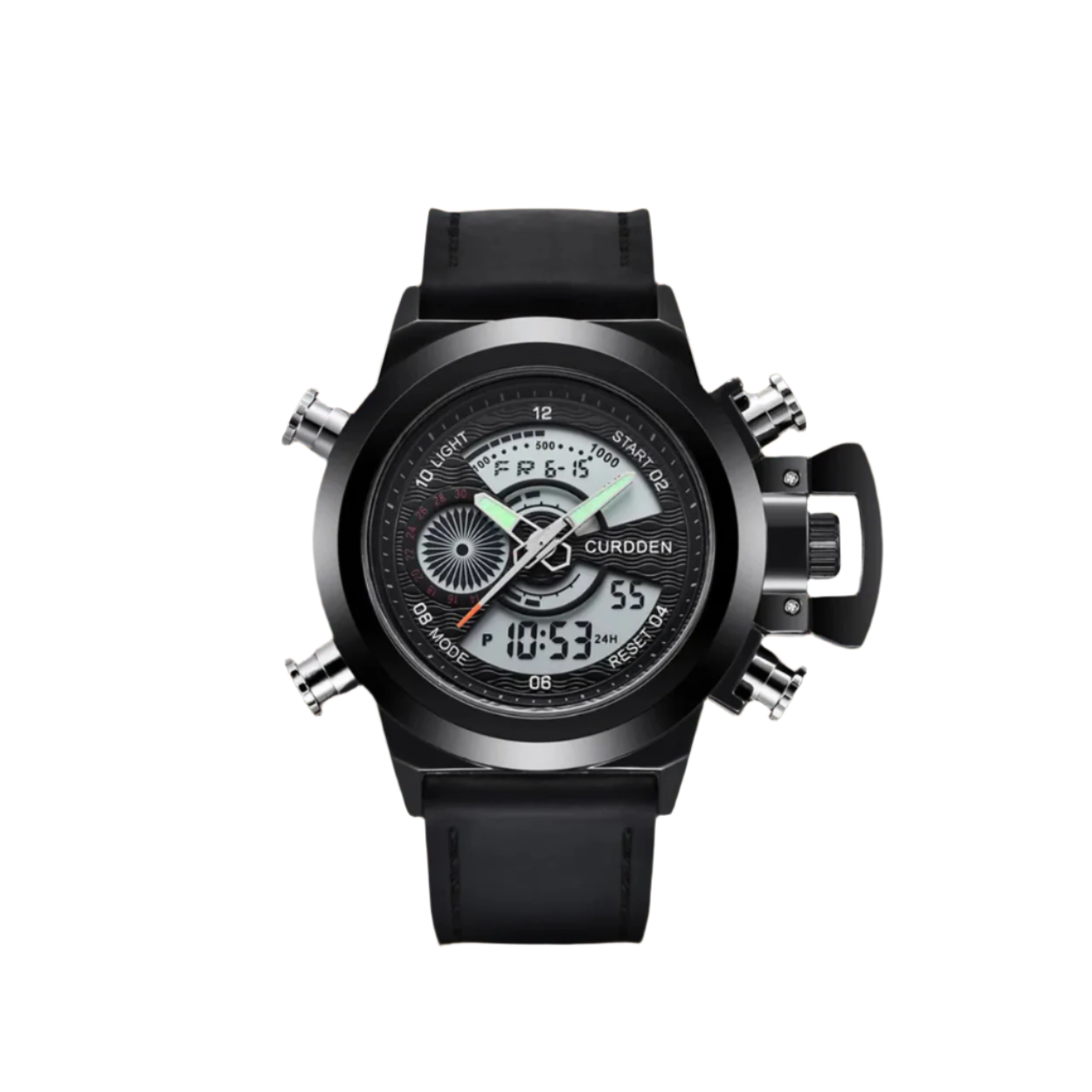 Modern Dual Time Fashion Chronograph Watch