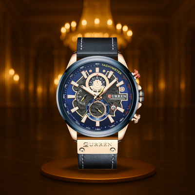 Vintage Multifunction Quartz Calendar Watch