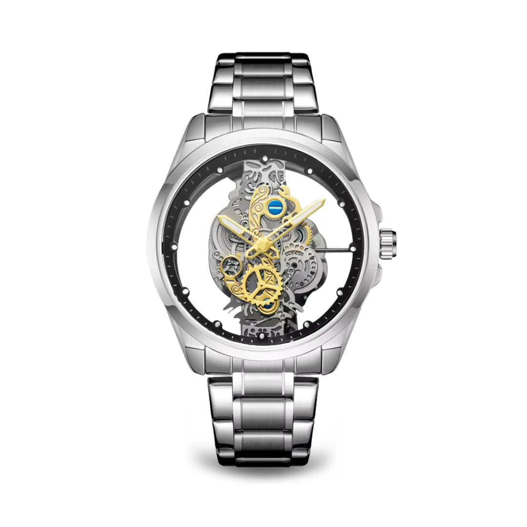 Modern Motor Head Lone Wolf - Wild Gold Edition Men's Watch