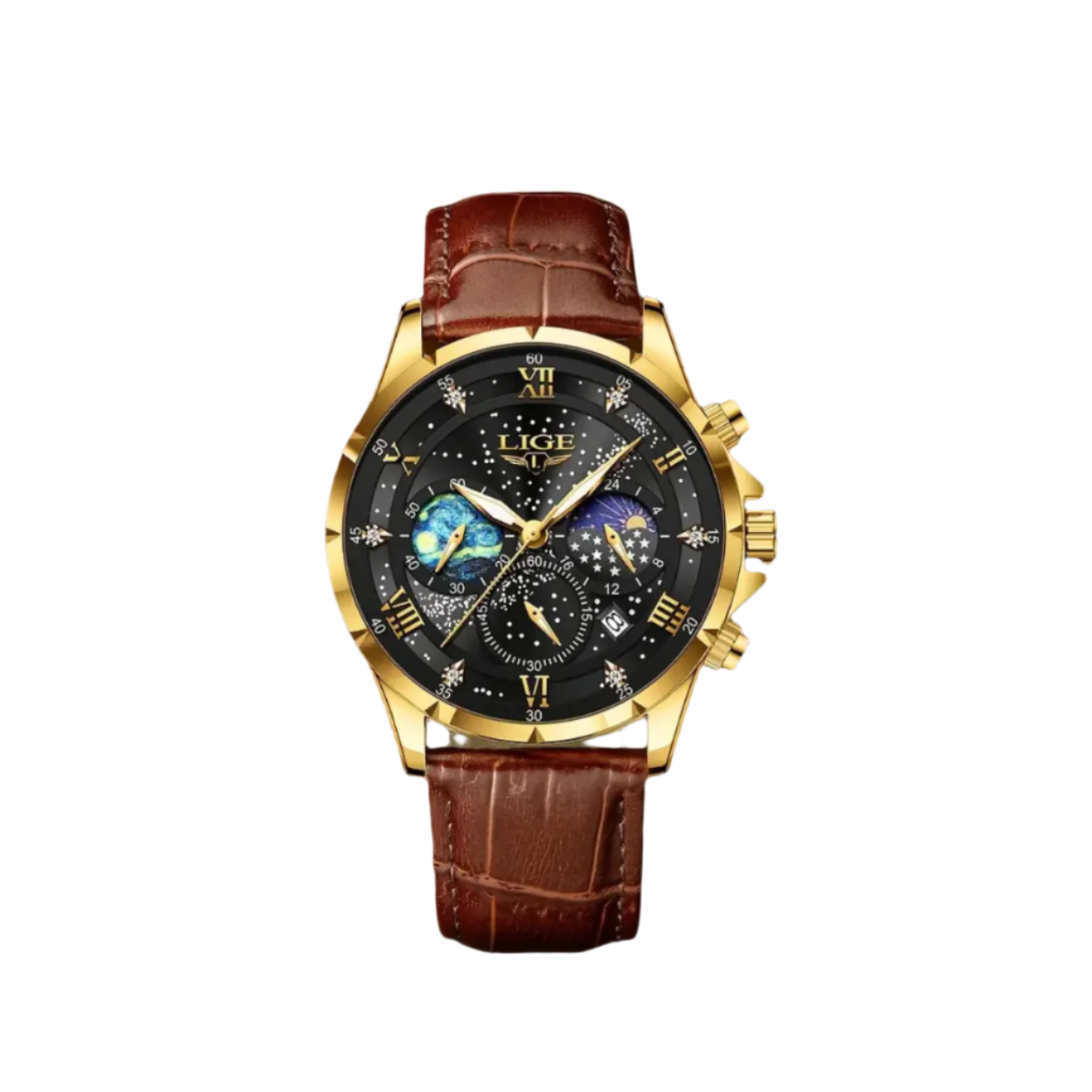 Classic Moonphase Watch for Men
