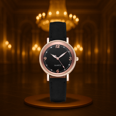 Vintage Leather Band Watch for Women