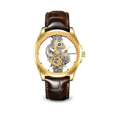 Modern Motor Head Lone Wolf - Wild Gold Edition Men's Watch