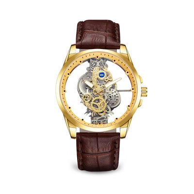 Modern Motor Head Lone Wolf - Wild Gold Edition Men's Watch