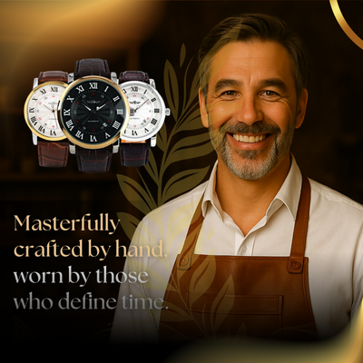 Timeless Full Automatic Leather Watch