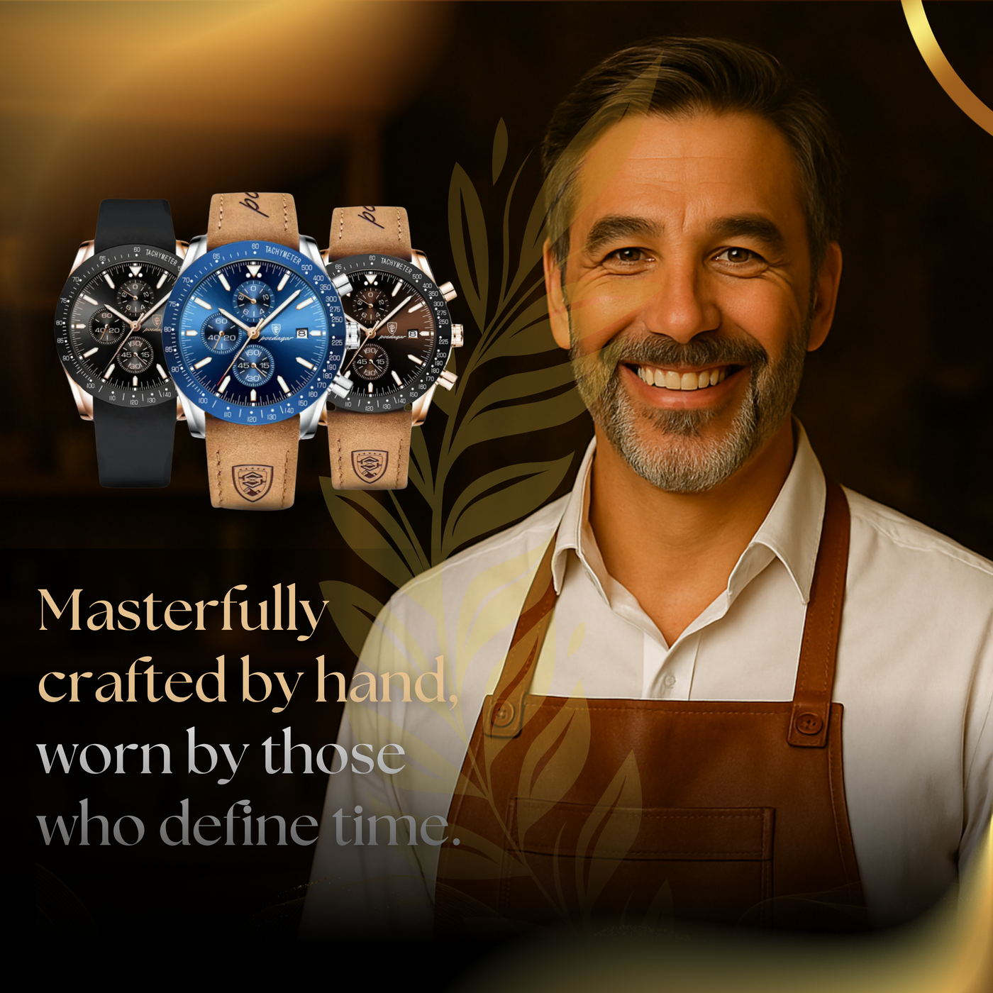 Classic Luminous Date Chronograph Watch