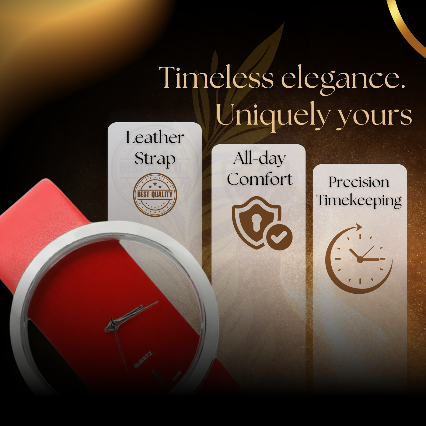 Classic Transparent Dial Quartz Watch
