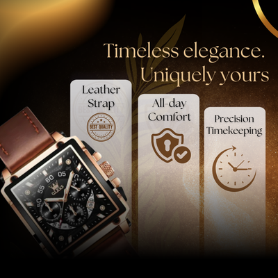Timeless Square Dial Chronograph Watch