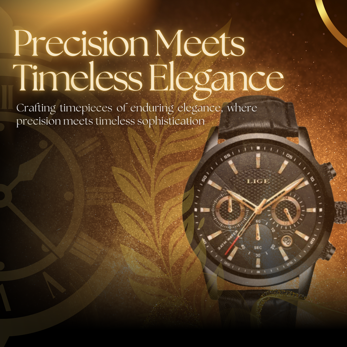 Timeless Military Leather Watch