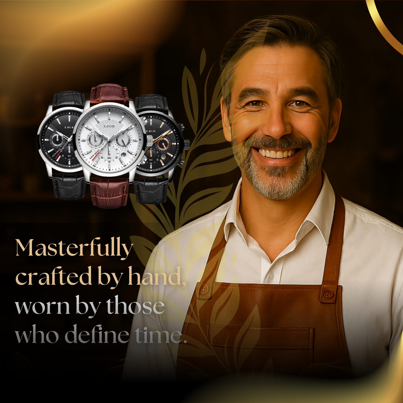 Timeless Military Leather Watch