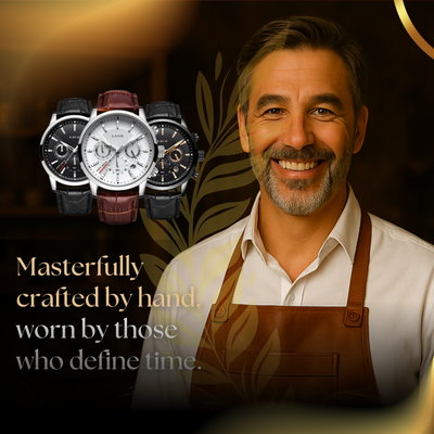 Timeless Military Leather Watch
