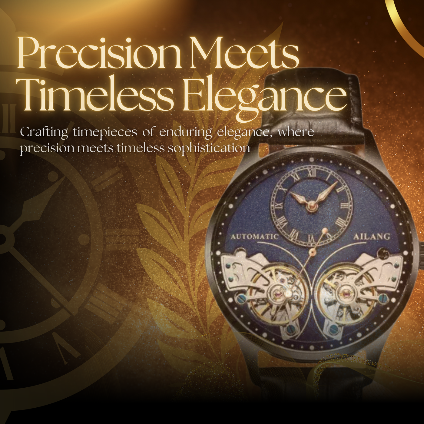 Double Tourbillon Luminous Mechanical Watch