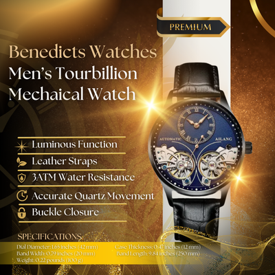 Double Tourbillon Luminous Mechanical Watch