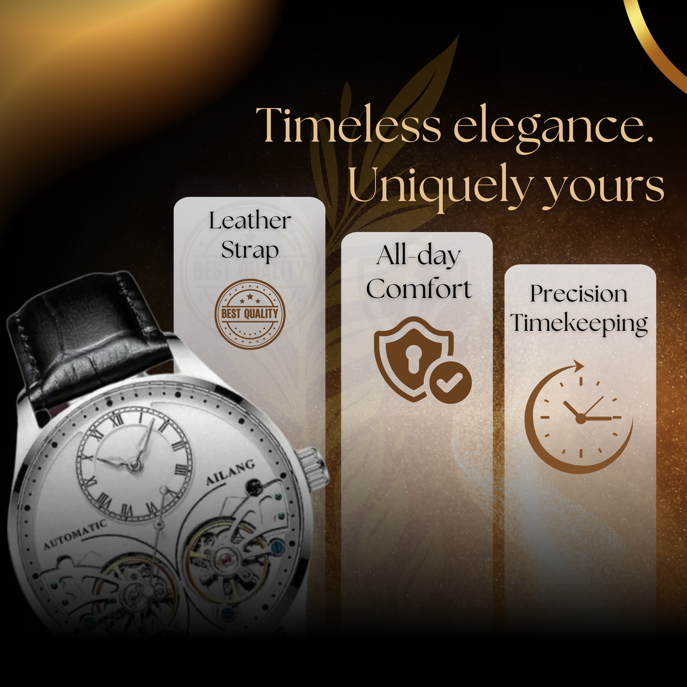 Double Tourbillon Luminous Mechanical Watch