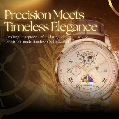 Classic Leather Band Chronograph Watch for Men