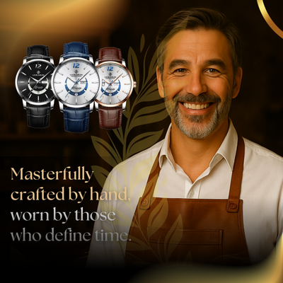 Classic Luminous Moonphase Watch for Men