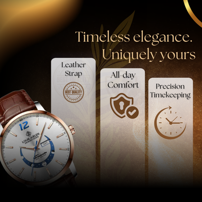 Classic Luminous Moonphase Watch for Men