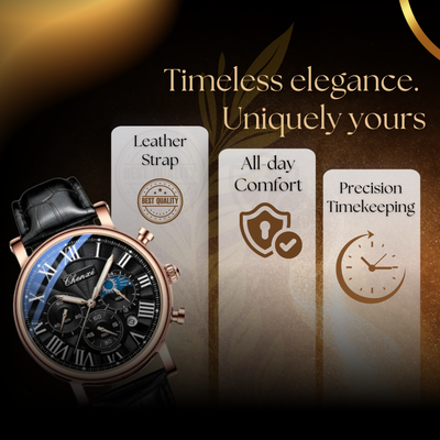 Classic Leather Strap Quartz Watch