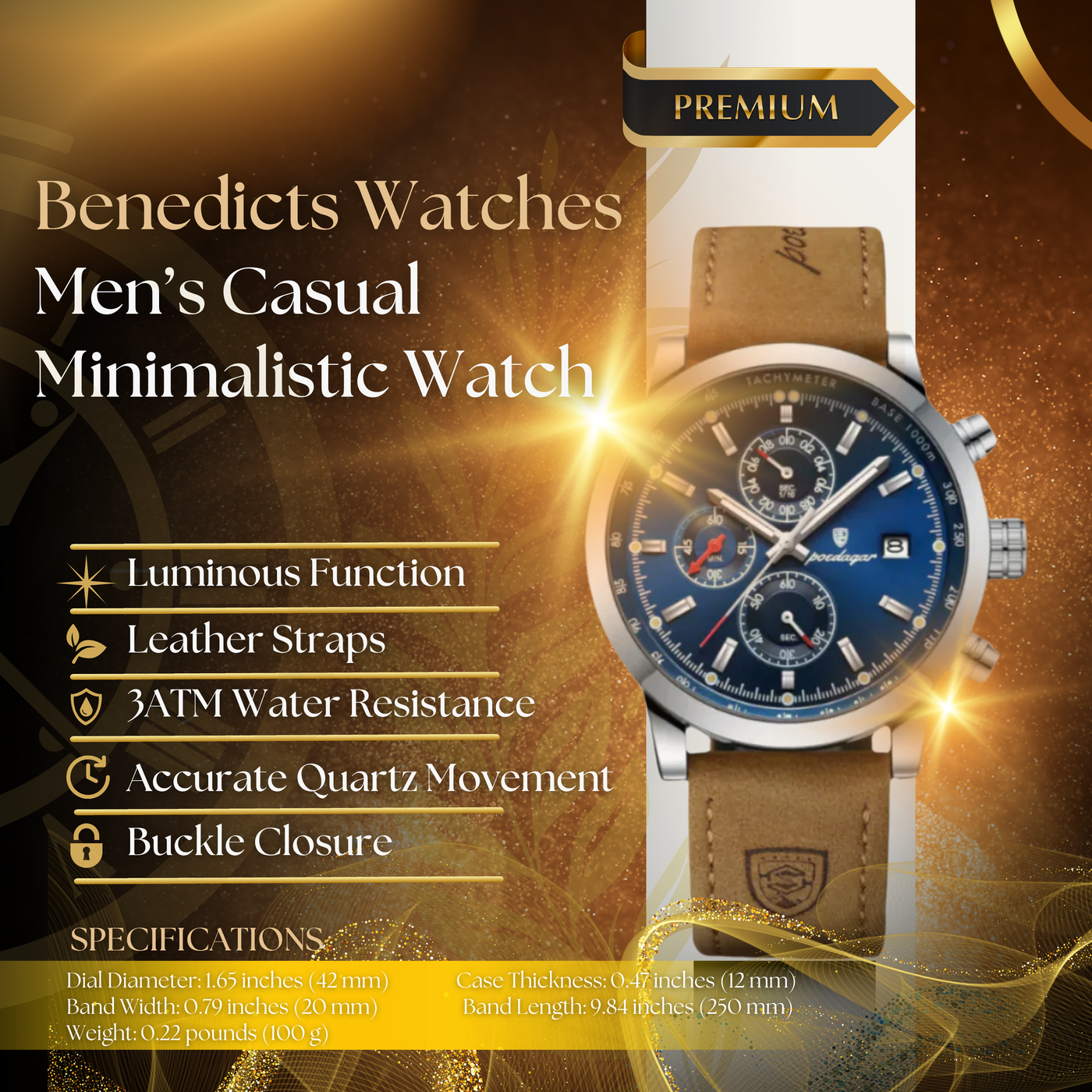 Men's Casual Minimalistic Watch