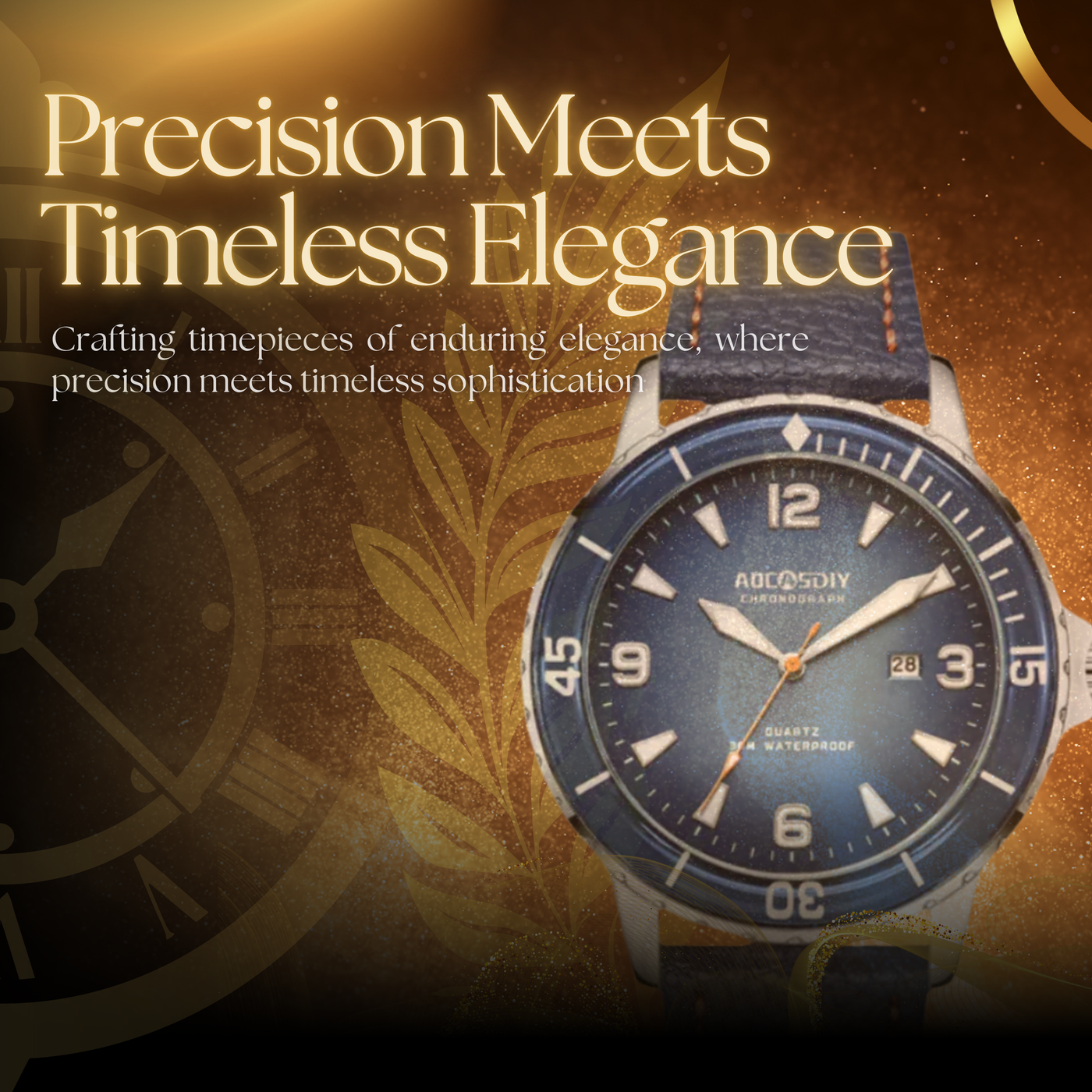 Casual Leather Strap Watch