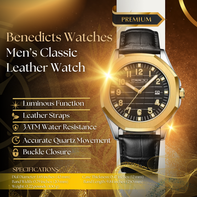 Classic Men's Leather Watch