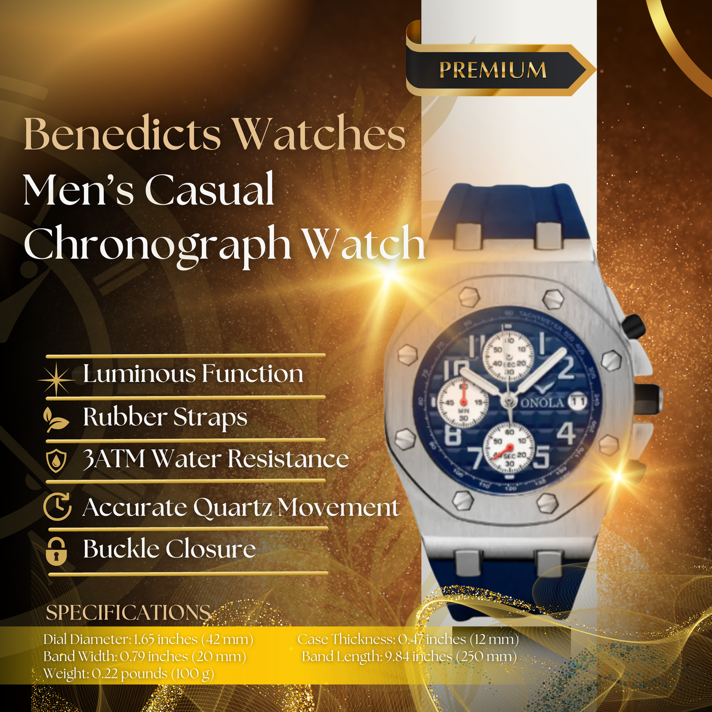 Casual Men's Chronograph Watch