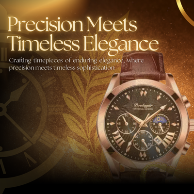 Sleek Leather Strap Men's Watch