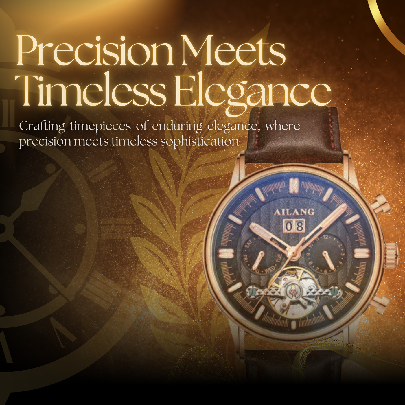 Vintage Tourbillon Watch for Men