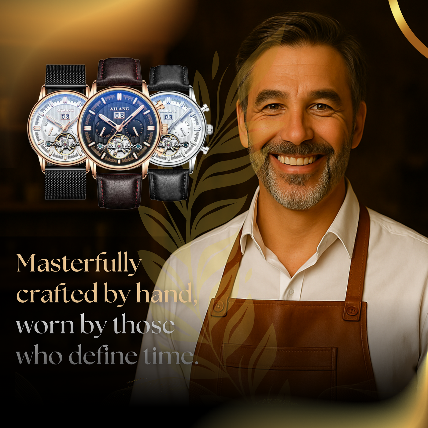 Vintage Tourbillon Watch for Men