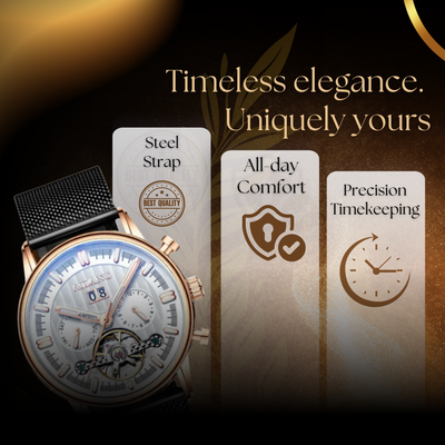 Vintage Tourbillon Watch for Men