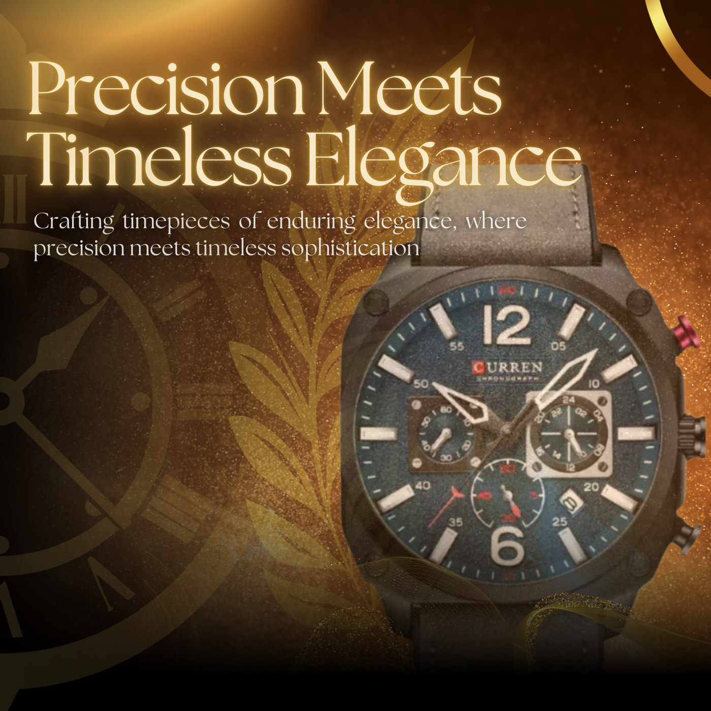 Classic Business Leather Quartz Wrist Watch