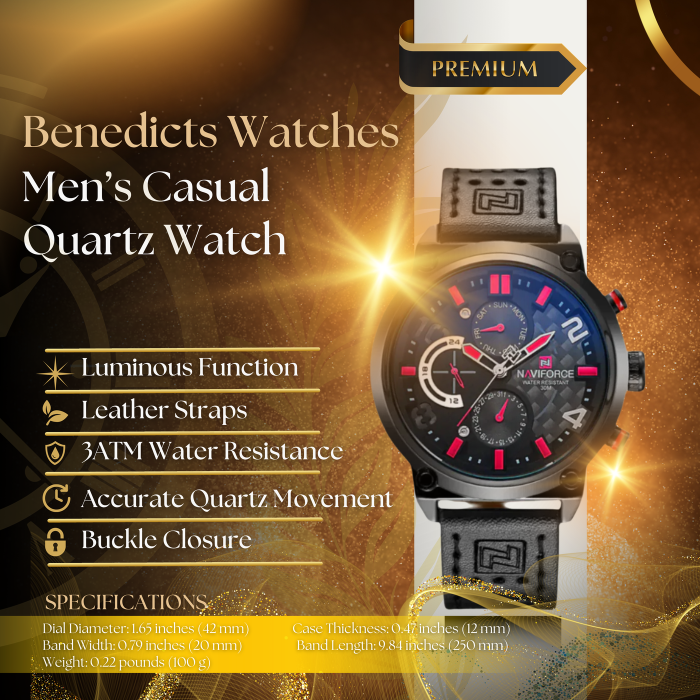 Casual Quartz Date Watch