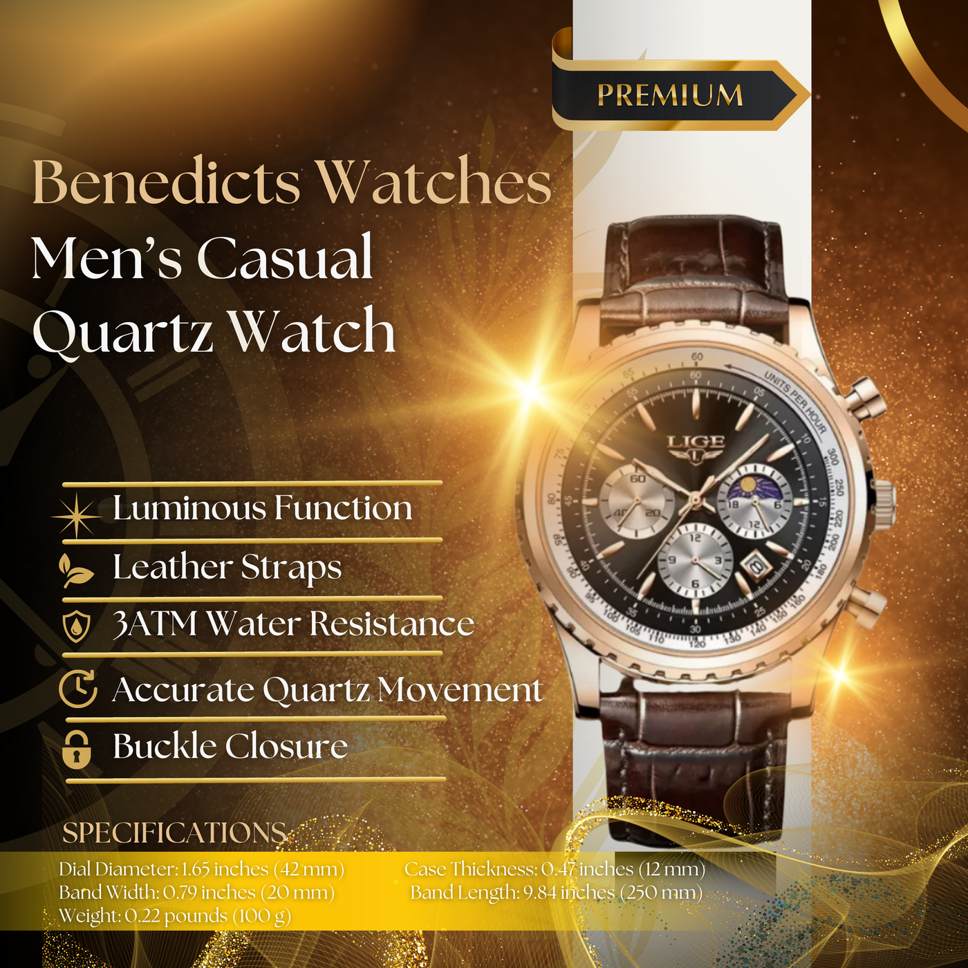 Casual Men's Quartz Watch