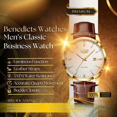 Modern Men's Military Leather Watch
