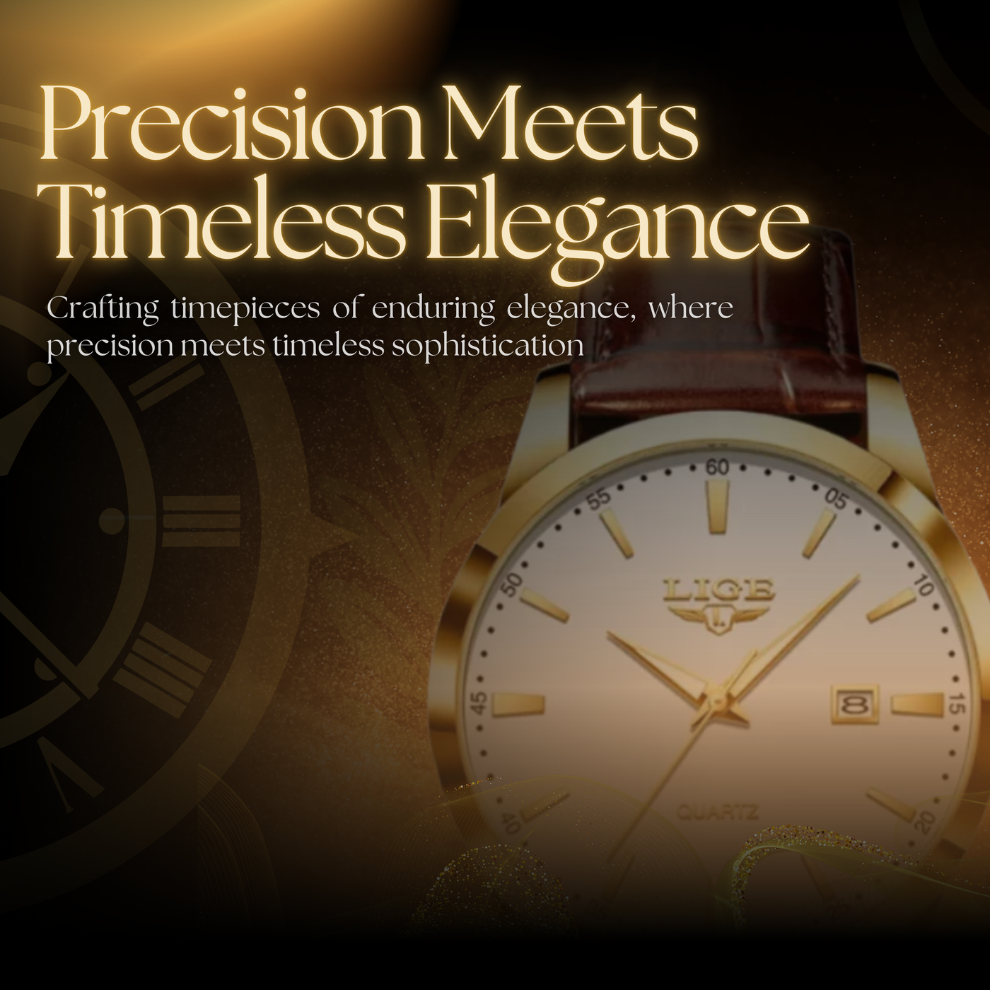 Modern Men's Military Leather Watch
