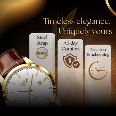 Modern Men's Military Leather Watch